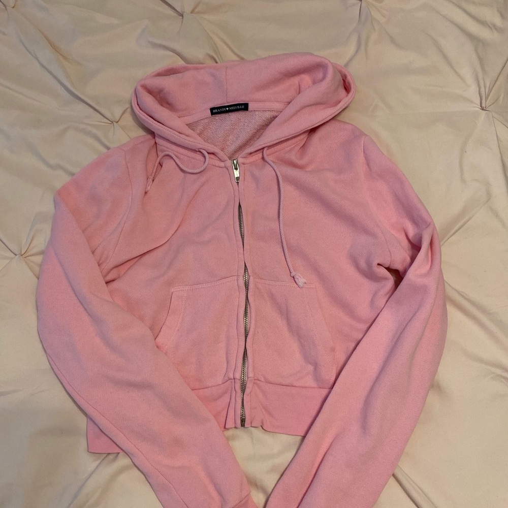 brandy melville bubblegum pink crystal hoodie!